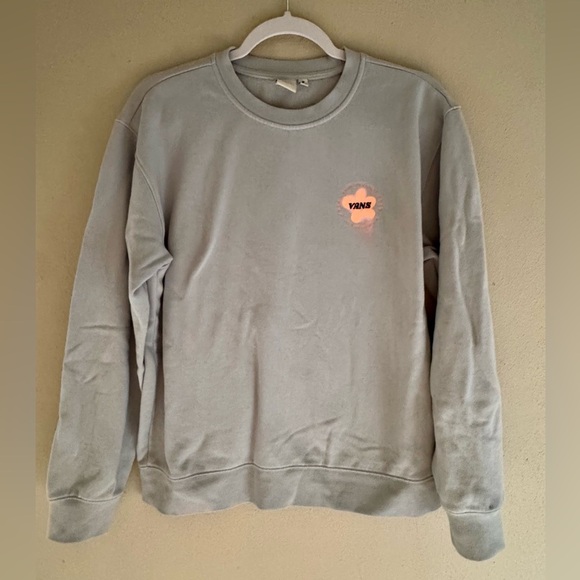 Vans Light Blue Crewneck Sweater with Graphic Design - Picture 3 of 7